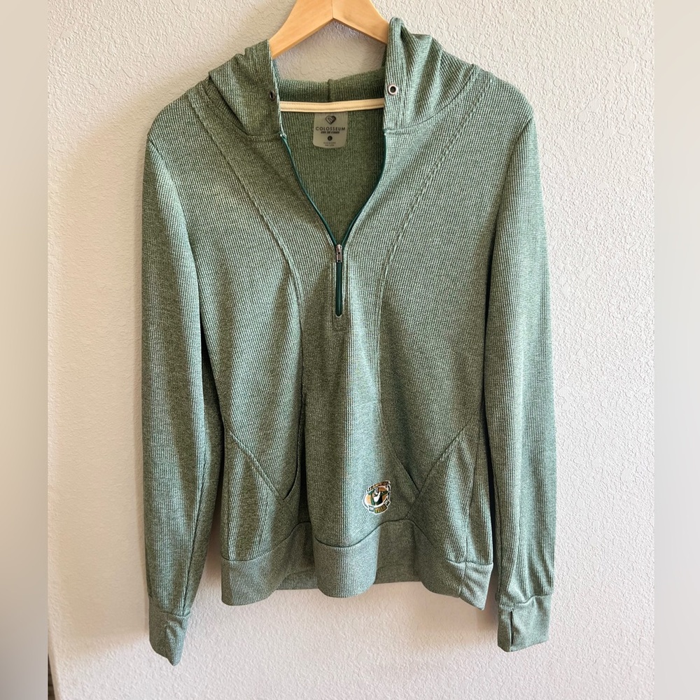Green Bay Packers Women’s Quarter Zip Hooded Sweatshirt
